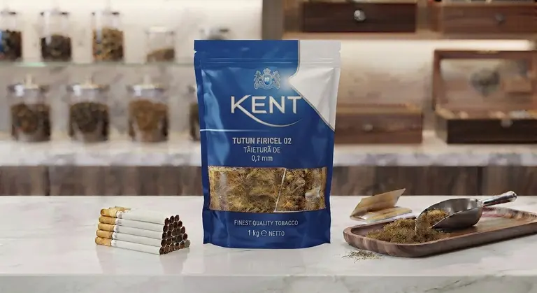 Pungă de 1 kg cu tutun firicel Kent 01