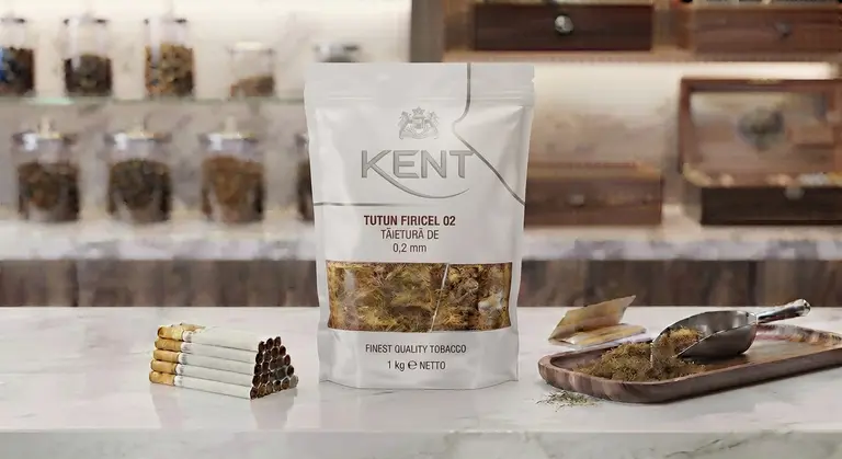 Pungă de 1 kg cu tutun firicel Kent 02