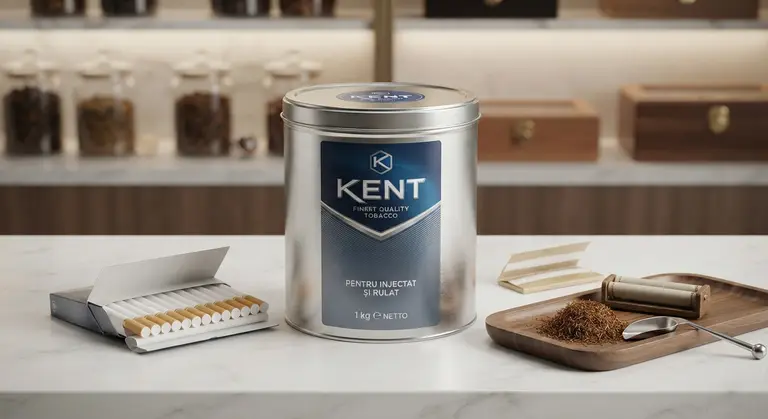 Recipient de 1 kg cu tutun tocat Kent