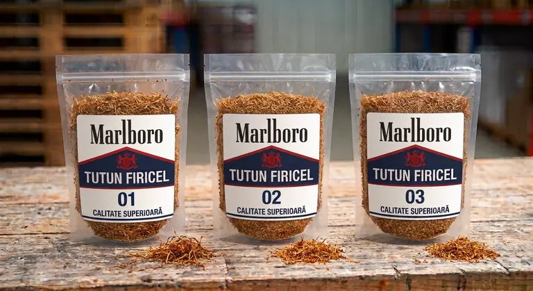 Pungi de tutun firicel Marlboro 01, 02 și 03