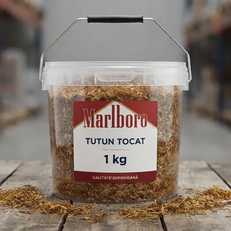 Recipient de 1 kg cu tutun tocat