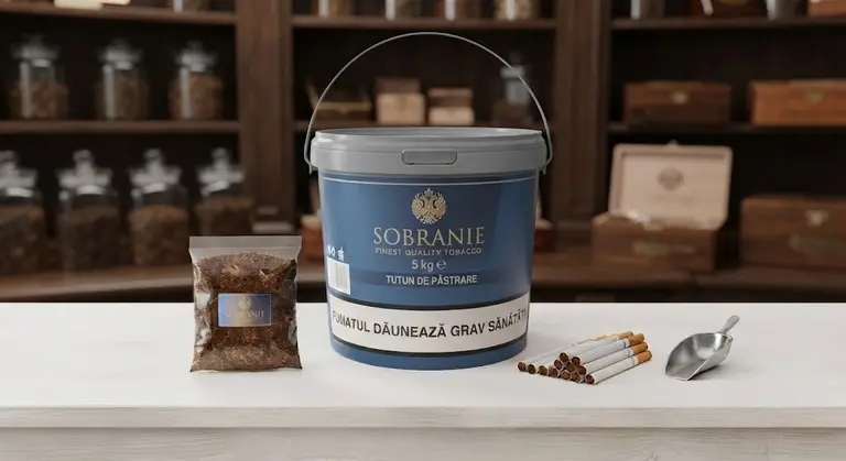 Găleată de 5 kg cu tutun tocat Sobranie