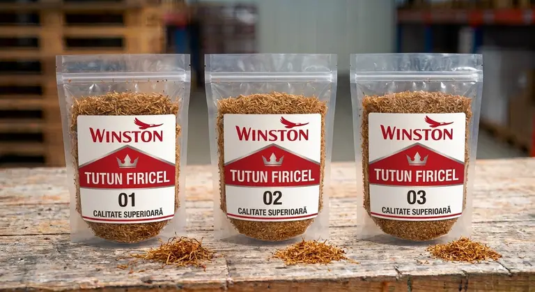 Pungi de tutun firicel Winston 01, 02 și 03