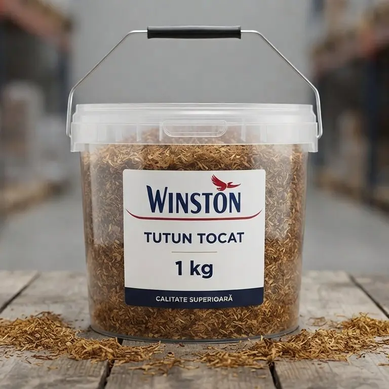 Recipient de 1 kg cu tutun tocat Winston